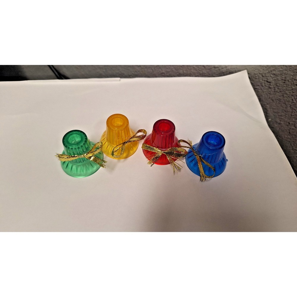 Vintage Christmas Light Up Bell‎ Ornaments - 35 Bells  Light Caps